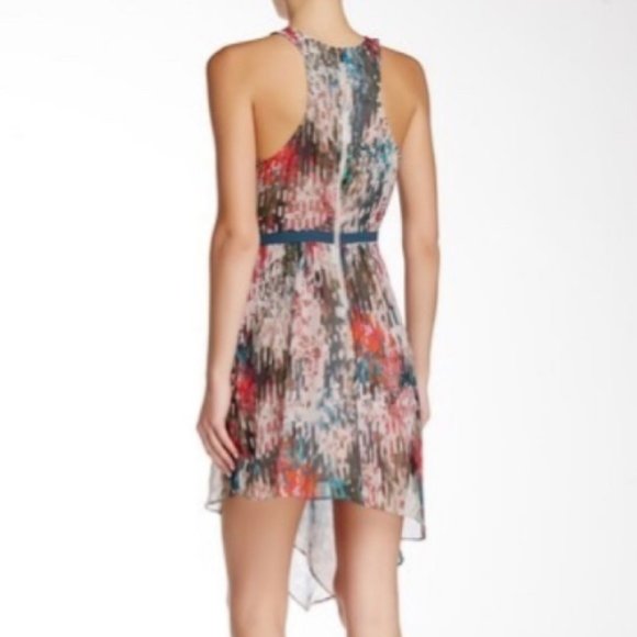 Elizabeth and James Liv Silk Tank Dress Asymmetrical Hem Size 2 - Picture 5 of 8